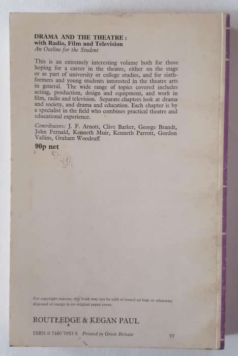 Drama and Theatre edited by John Russell Brown