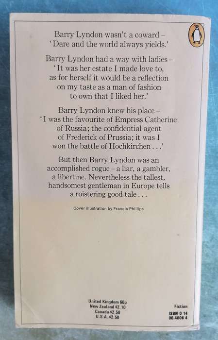 Barry Lyndon by William Makepeace Thackeray