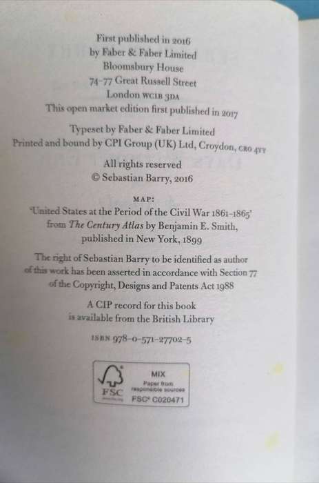 Days Without End by Sebastian Barry