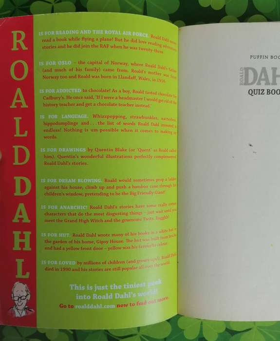 Road Dahl Quiz Book