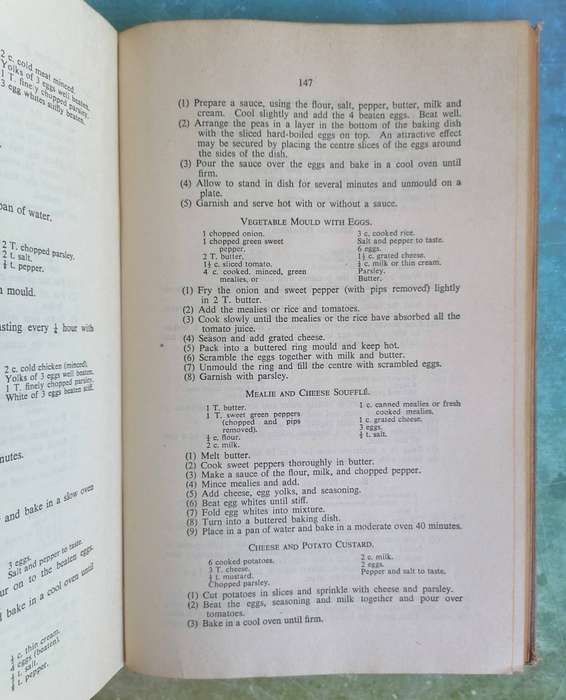 Foods and Cookery - Union of South Africa, 7th Revised and Enlarged Edition