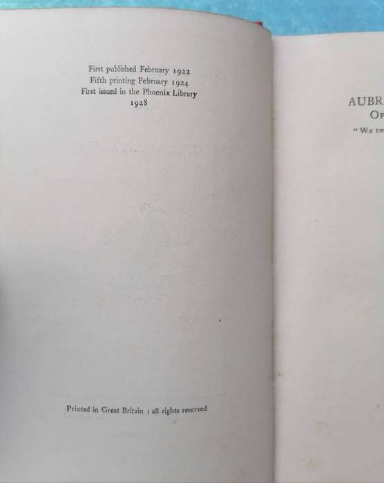 Disenchantment by C. E. Montague (Phoenix Library 1928)