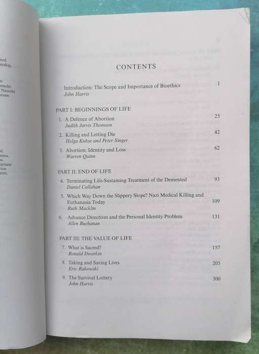 Bioethics edited by John Harris (Oxford Reading in Philosophy)