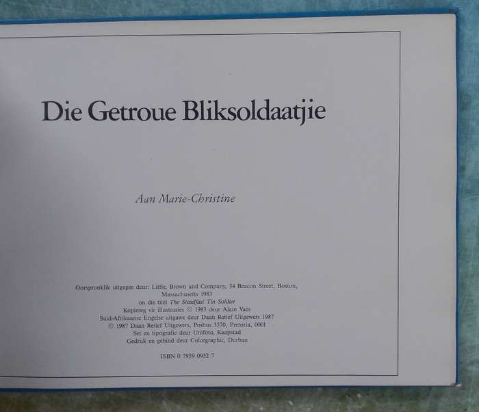 Die Getroue Bliksoldaatjie - Hans Christiaan Anderson