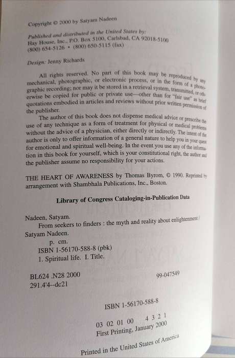 From Seekers to Finders - The Myth and Reality About Enlightenment by Satyam Nadeem