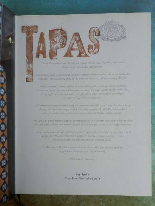 Tapas with Liam Tomlin