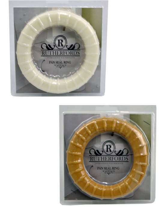Investify Toilet Pan Wax Seal Ring Pack Of 2 (White & Brown)