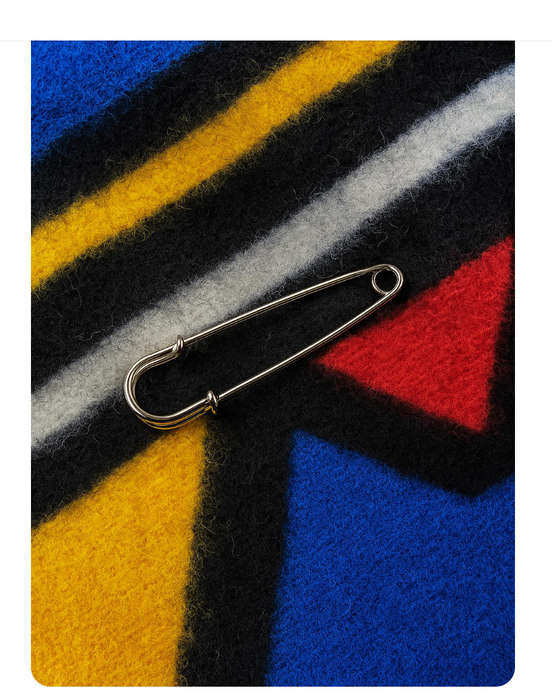 Investify Traditional Shawl and Blanket 6.5 cm Safety Pin pack of 10