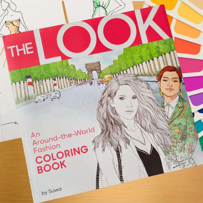 The Look: An Around-the-World Fashion Coloring Book by Suwa