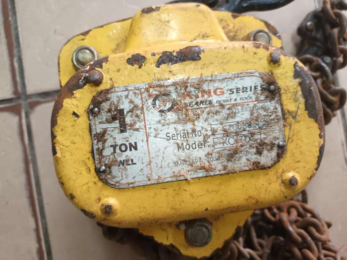 1 Ton King Series Chain Hoist By Searle Hoist & Tool