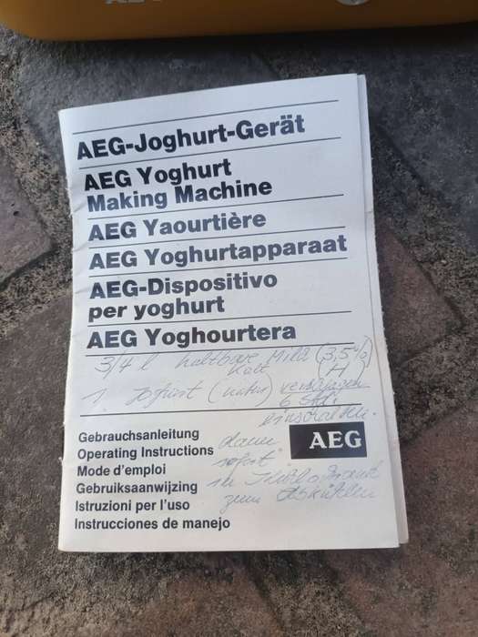 VINTAGE AEG Yogurt Maker Model  - JG, 1970's