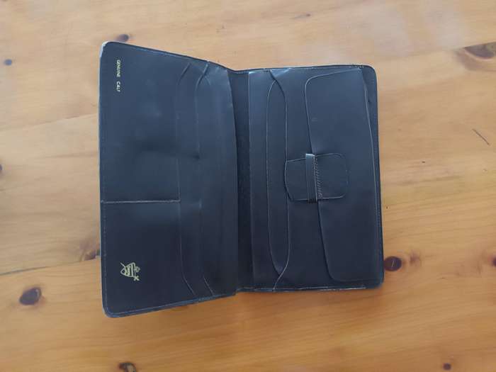 GENUINE Calf Leather Passport Cover/ Travel Wallet