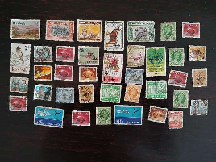 Rhodesian Stamps × 38