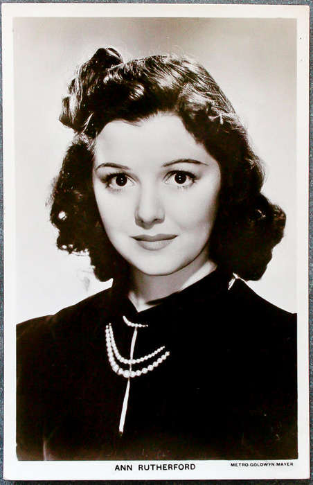 Vintage Ann Rutherford Real Photo Postcard - Picturegoer Series No. 1190 - Metro-Goldwyn-Mayer