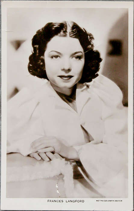 Vintage Frances Langford Real Photo Postcard - Picturegoer Series No. 1042a - Metro-Goldwyn-Mayer