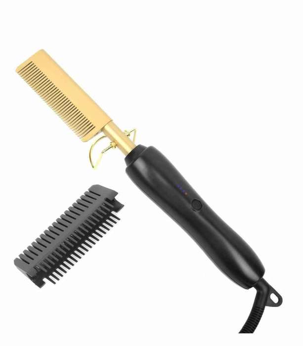 Curly Care Hot Comb - Electric Pressing Comb for Hair and Wigs