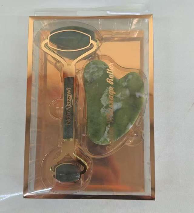 Natural Face Massager Guasha Jade Roller Scraper Facial Skin