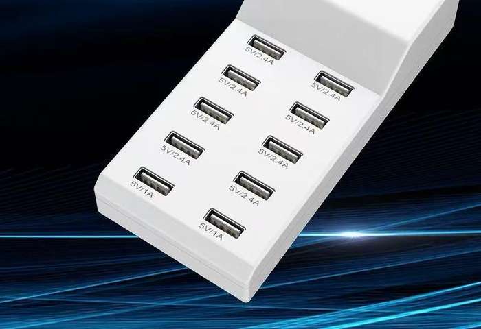 10-Port 50W USB Charging Station - 5V/2A Fast Charge Power Strip