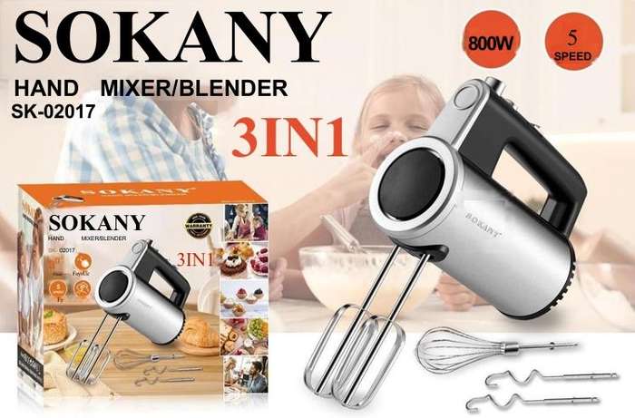 SOKANY HAND MIXER/BLENDER  SK-02017
