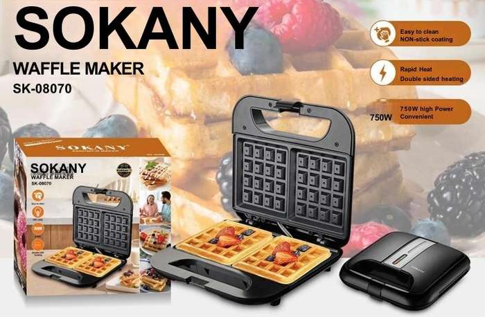 SOKANY WAFFLE MAKER SK-08070