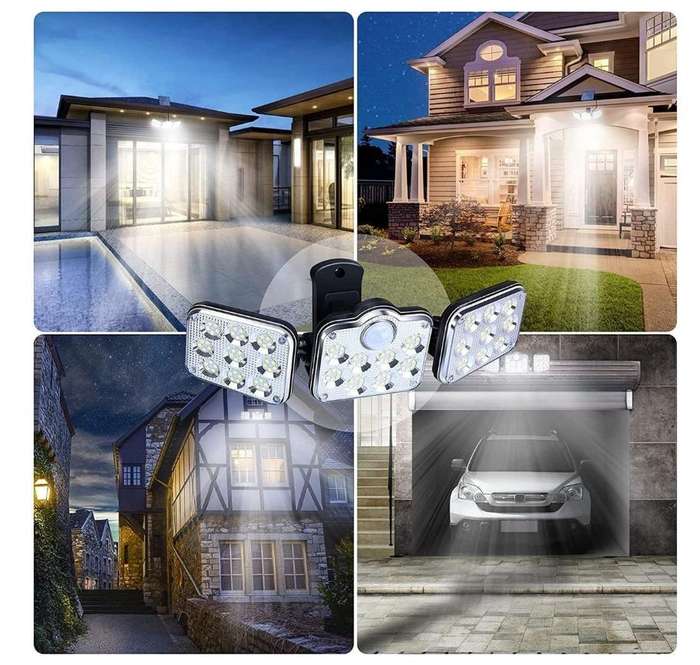 LED Outdoor Solar Light with Motion Sensor with Remote Control