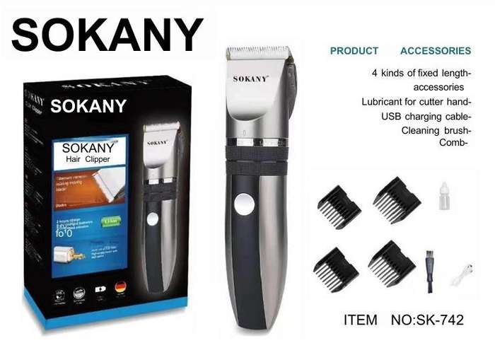 SOKANY PROFESSIONAL HAIR CLIPPER SK-742