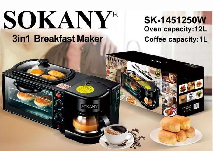 SOKANY 3in1 Breakfast Maker SK-145