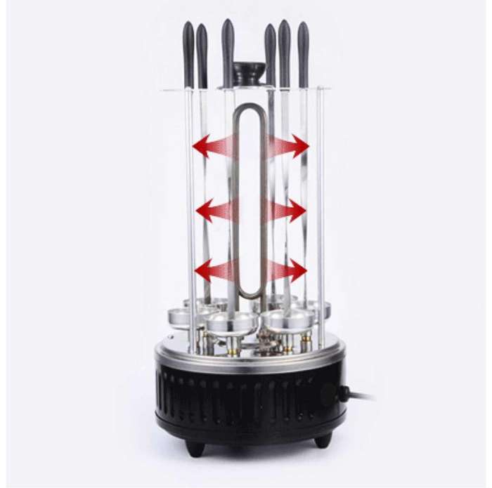 Electric Skewer Heating Tube with 6 Skewers