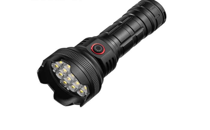 Ultra-Bright LED Tactical Flashlight - High Power, Rechargeable Lantern for Camping, Hiking, Fishing