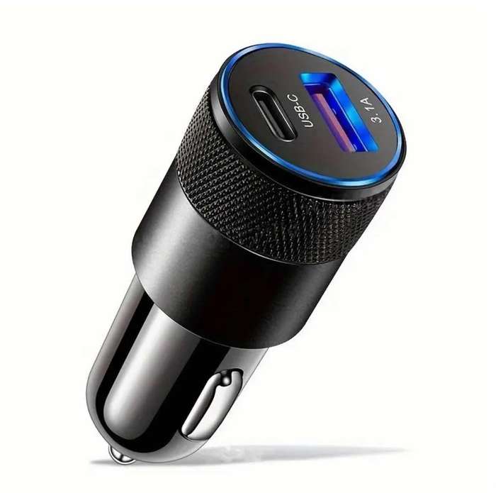 High-Speed Dual Port Metal Car Charger