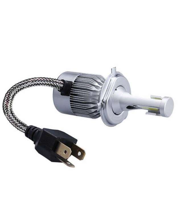 C6 H4 3800LM 36W LED Car Headlight Kit With Built-in Cooling Fan - 2 Bulbs