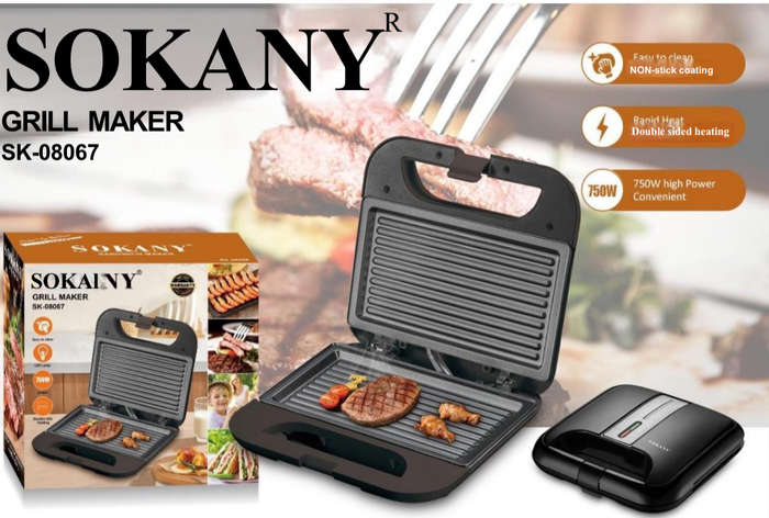 SOKANY GRILL MAKER 750W