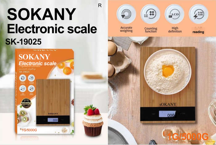 SOKANY Digital Kitchen Scale 1g-5kg - Kitchen Tool