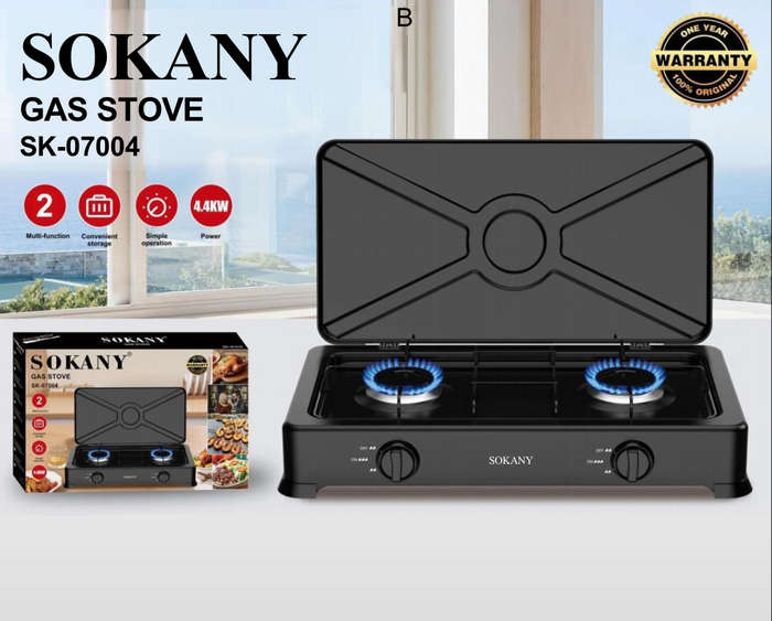 SOKANY Gas Stove (2 Burner) - SK-07004