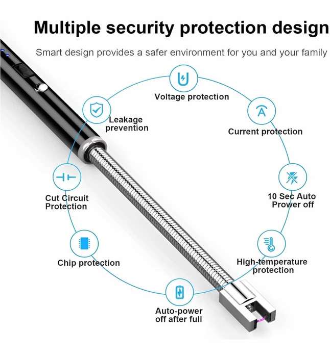 USB Rechargeable Plasma Lighter - Flameless and Windproof