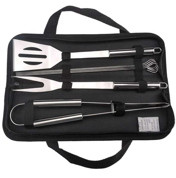 Portable Camping BBQ Grill Tools Set