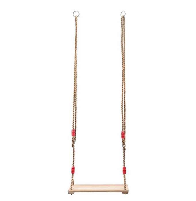 Wooden Garden Swing Seat with Adjustable Rope