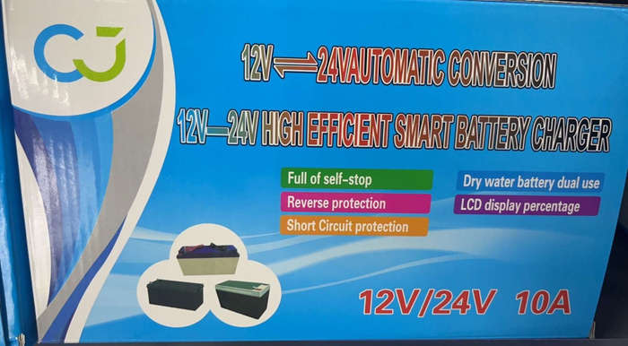 High Effecient Smart Battery Charger 12V-24V 10A