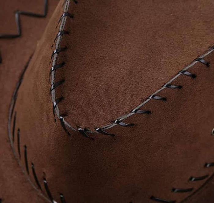 Unisex Cowboy Farm Sun Summer Hat- dark brown