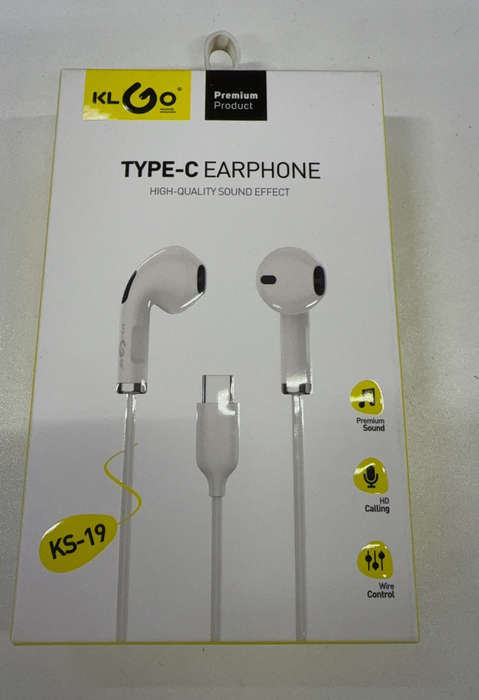 Type-C Earphones / With Microphone-White