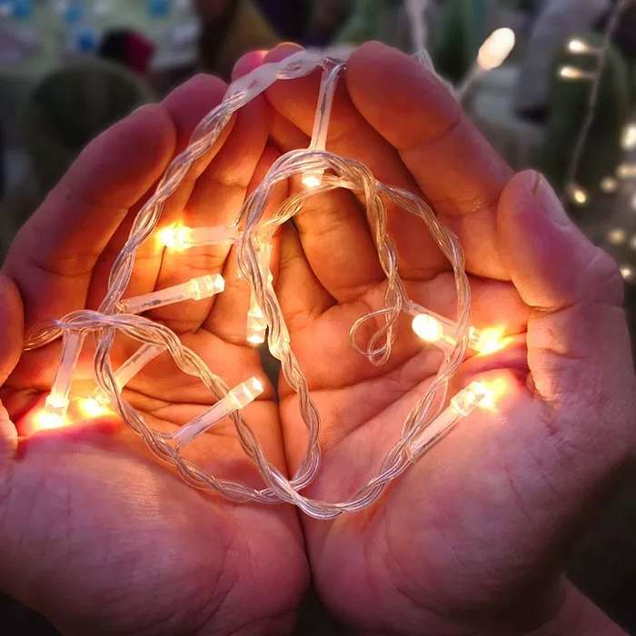 Christmas battery light 1 m-White - Warm - color