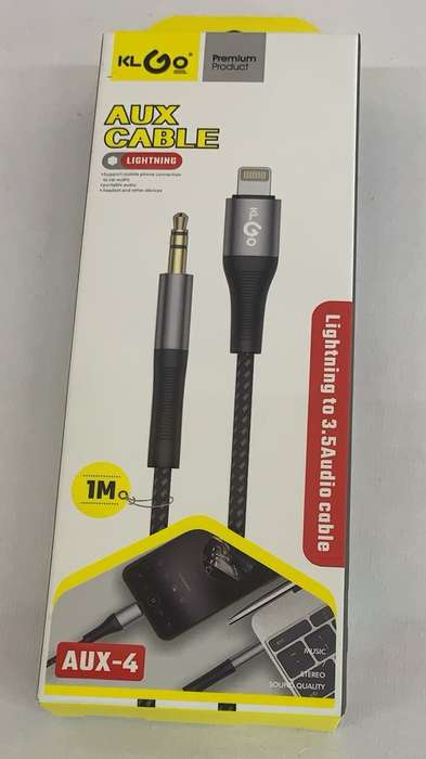 Aux To Lightning Compatible With iPhone - 1m
