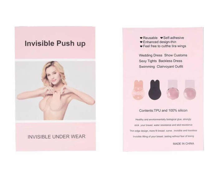 Edendiva's Strapless Rabbit Ear Breast Invisible Self Adhesive Nipple Cover
