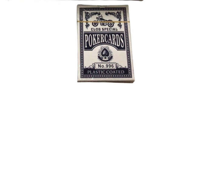 Poker Size Plastic Coated Playing Cards Pack of 2