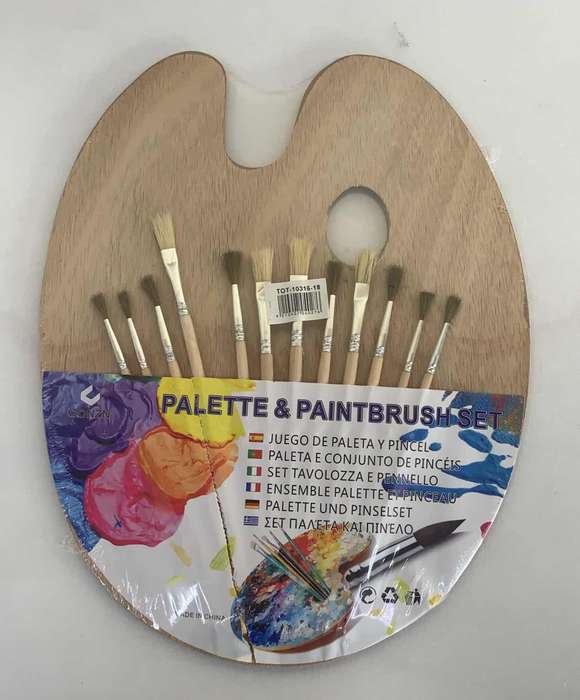 PALETTE&PAINTBRUSH SET (12PCS)