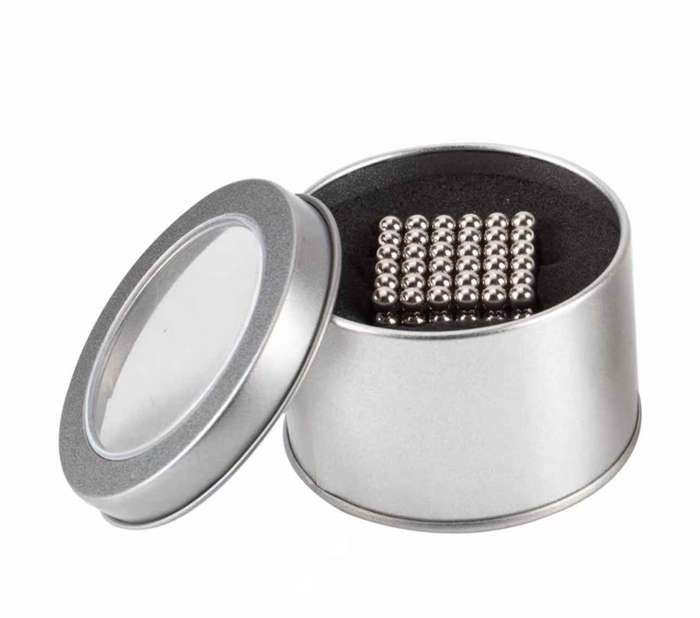 5mm Magnetic Balls Silver - 216 Pieces