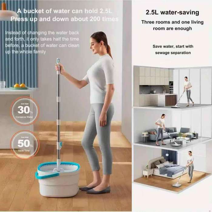 Microfiber Twist Mop and Bucket Set