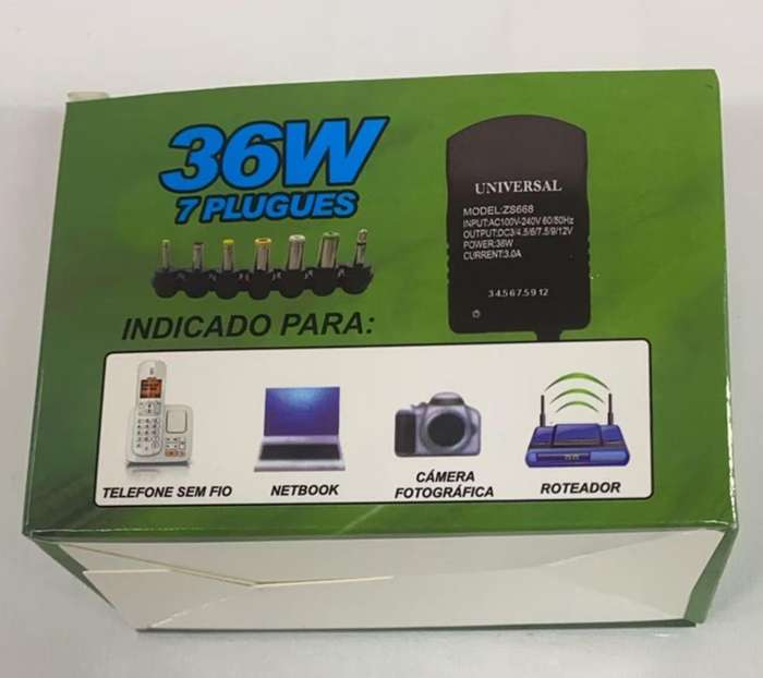 Universal Adjustable Voltage Charging Power Adapter 36W