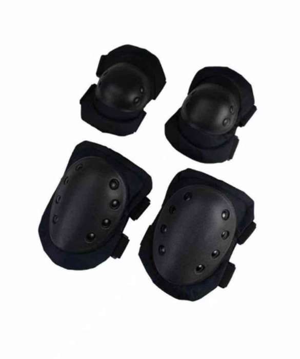 Tactical Knee and Elbow Pads Set - Black