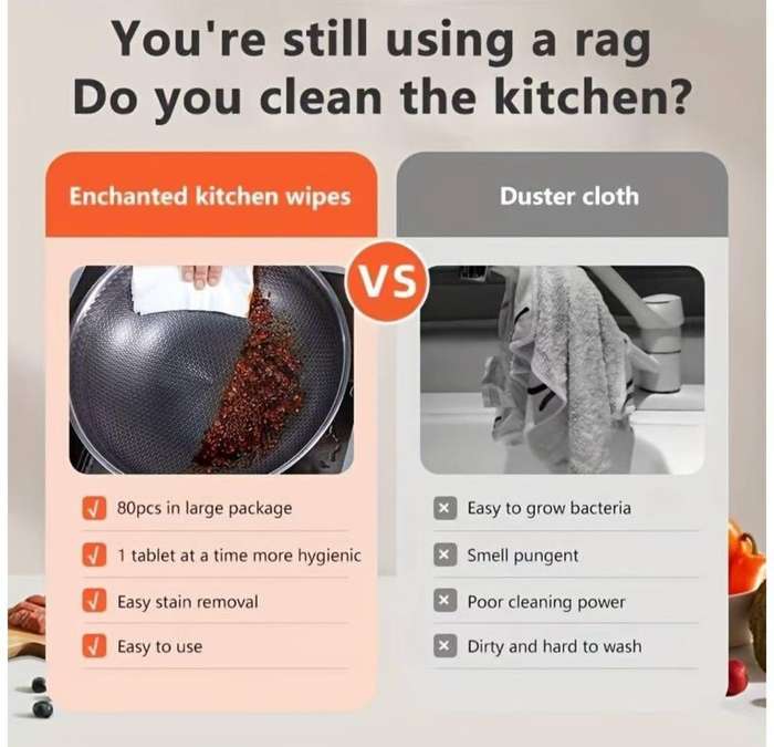 kitchen clean wipes 80pcs